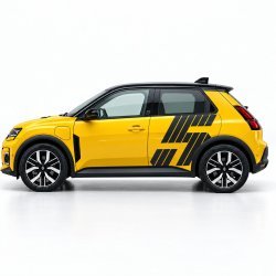 FIVE side logo decals – Renault 5 E-Tech sticker kit